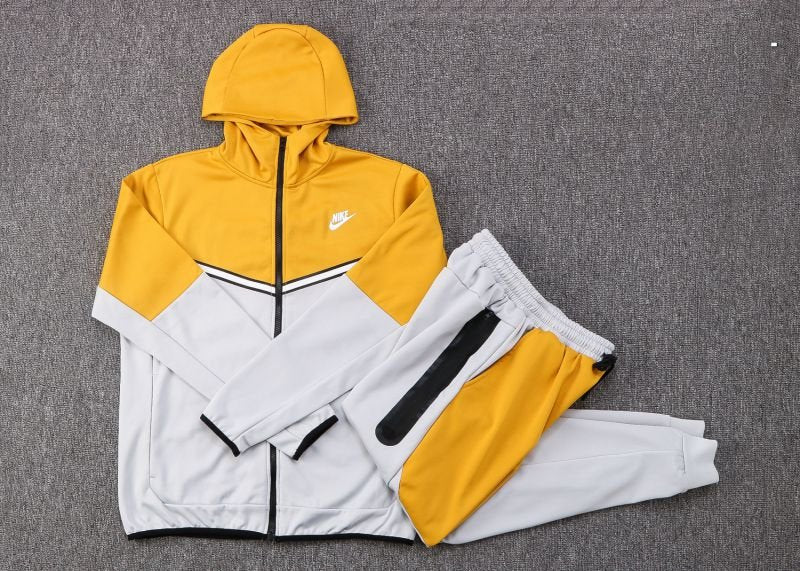 Conjunto Nike Tech Fleece Amarelo e Cinza – Futhold