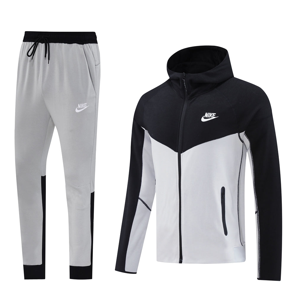 Conjunto Nike Tech Fleece Cinza x Preto Windrunner