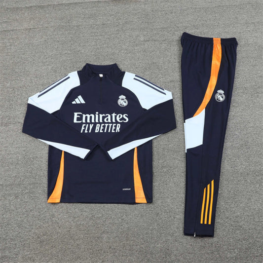 Conjunto Tracksuit - Real Madrid Preto