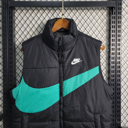 Colete Preto e Verde Nike Big Logo