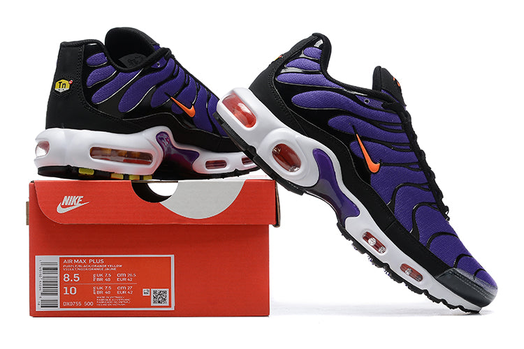 Purple and yellow store air max plus