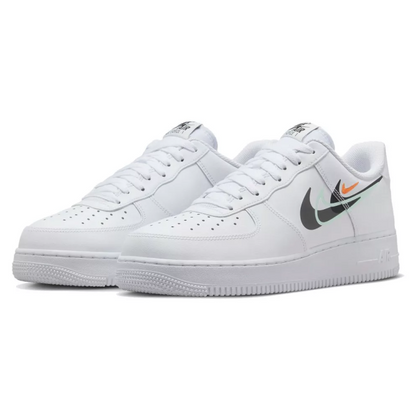 TÊNIS NIKE AIR FORCE 1 WHITE MULTI SWOOSH