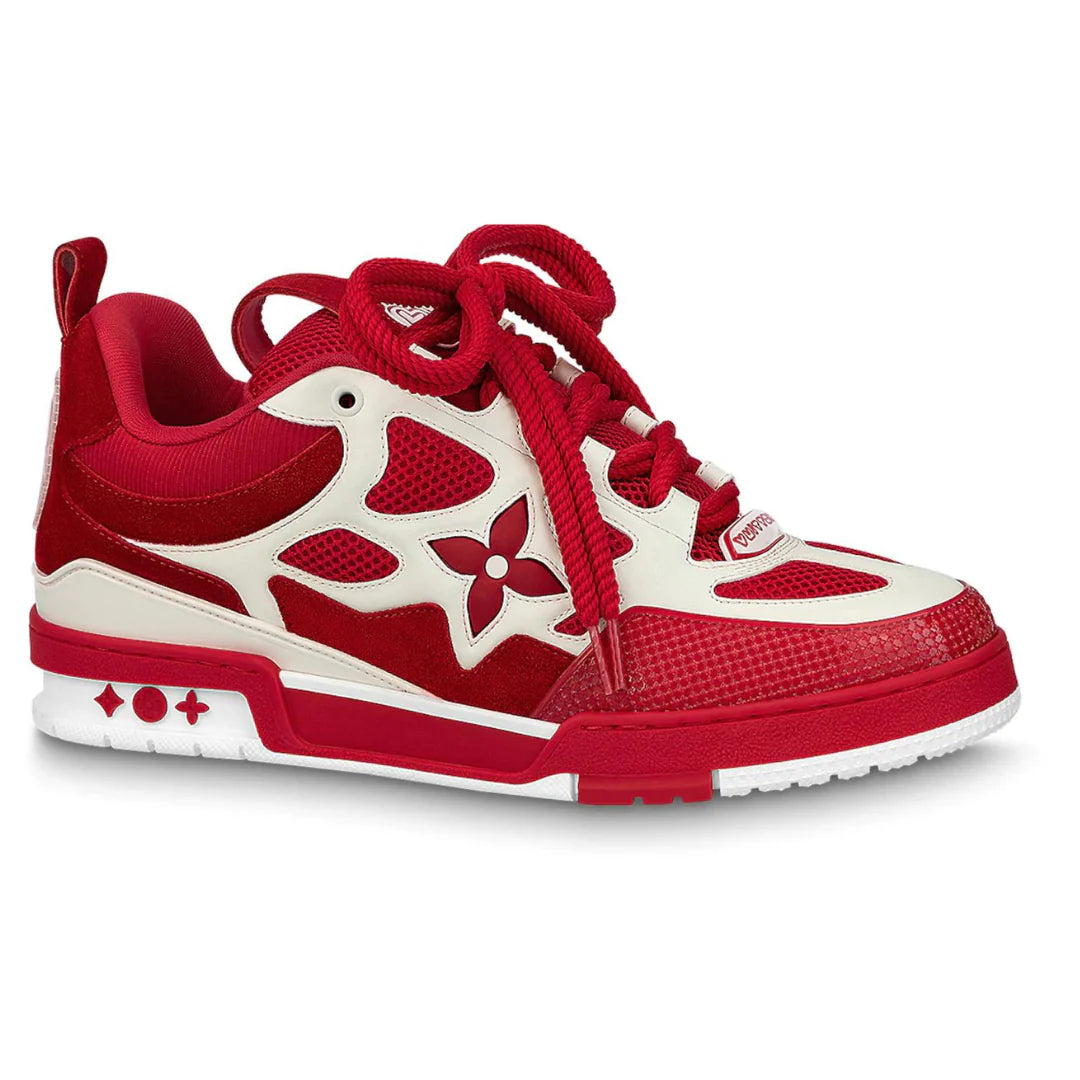 TÊNIS LOUIS VUITTON SKATE VERMELHO/BRANCO