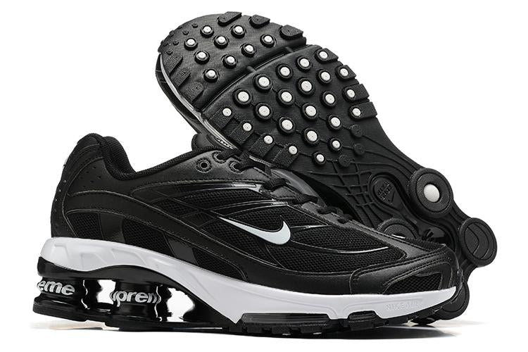 TÊNIS NIKE SHOX RIDE 2 X SUPREME ALL BLACK/ WHITE