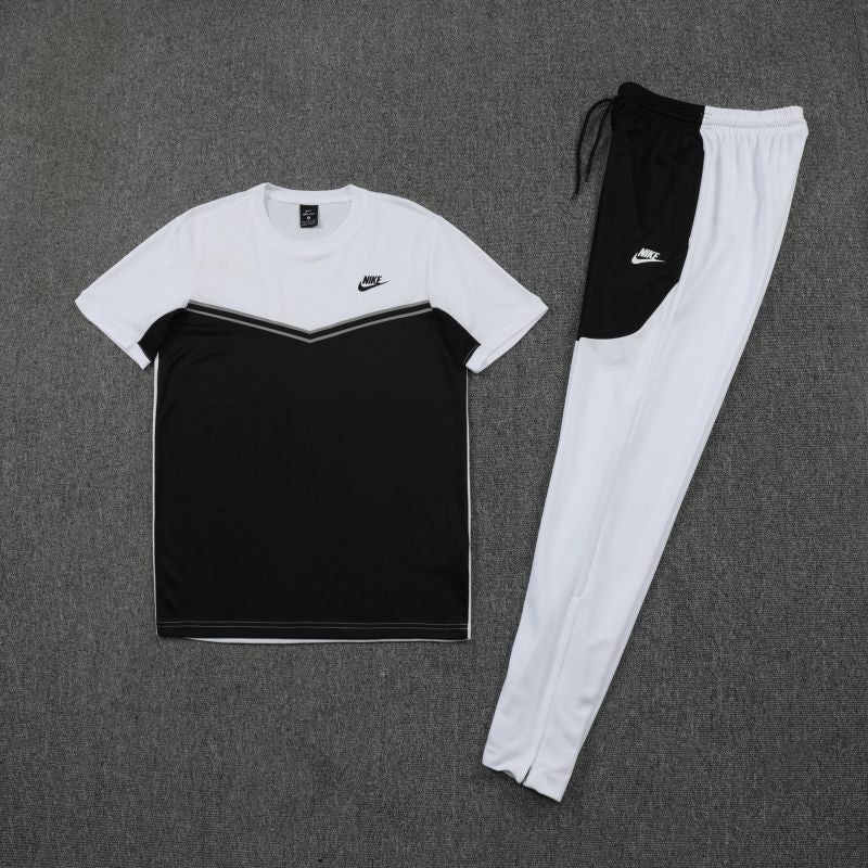 Kit Camisa e Calça Nike Branco e Preto - Futhold