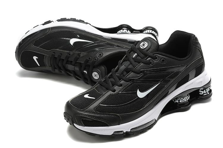 TÊNIS NIKE SHOX RIDE 2 X SUPREME ALL BLACK/ WHITE