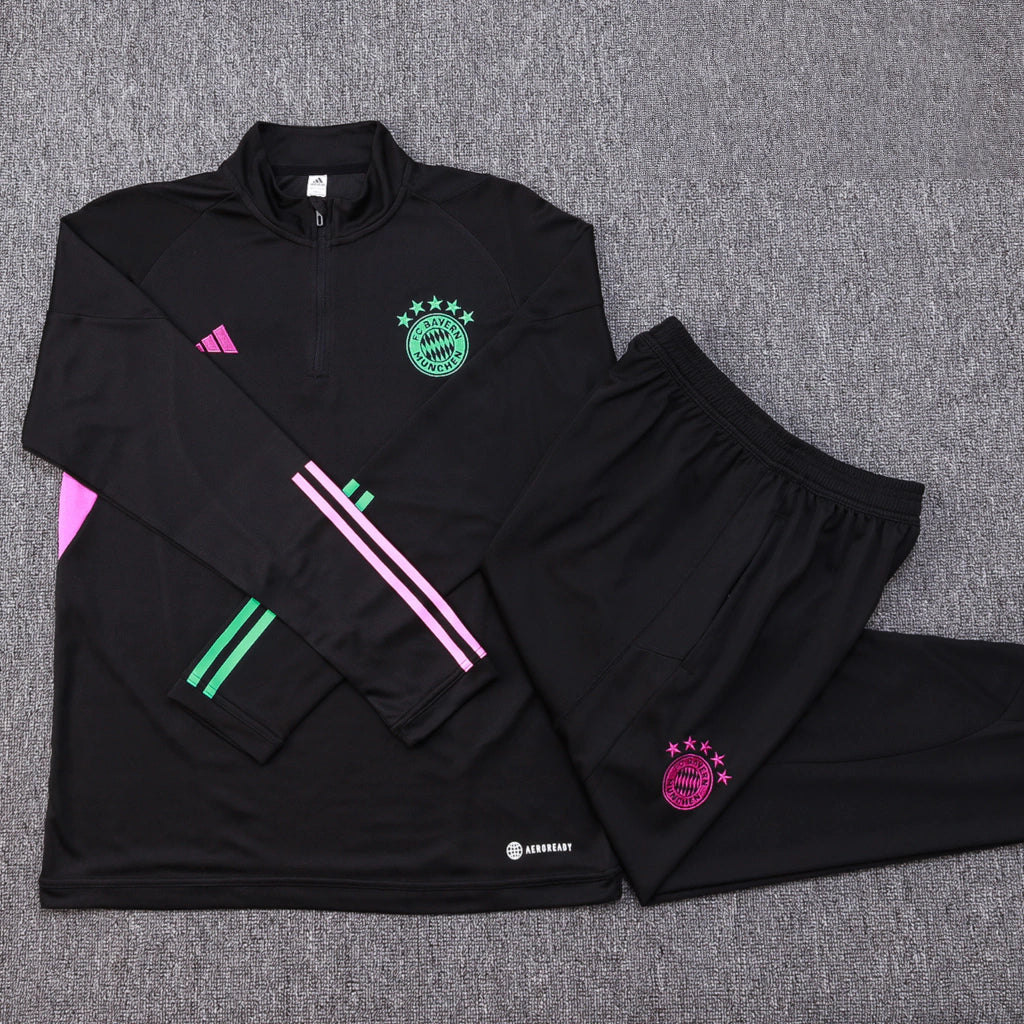 Conjunto Tracksuit - Bayern Munique Preto