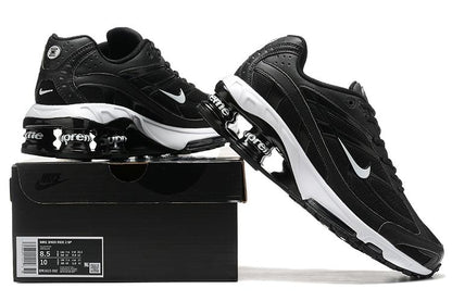 TÊNIS NIKE SHOX RIDE 2 X SUPREME ALL BLACK/ WHITE