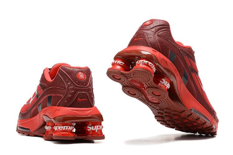 Nike shox cheap rivalry femme rouge