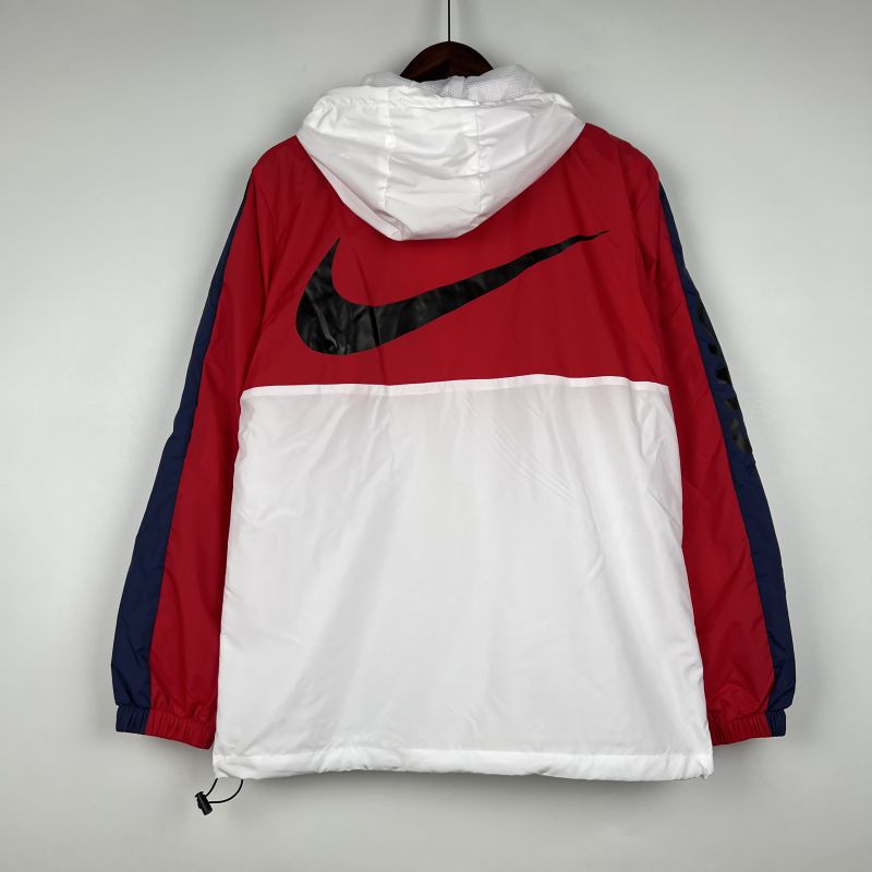 Corta Vento Preto Nike Vermelho x Branco - Futhold