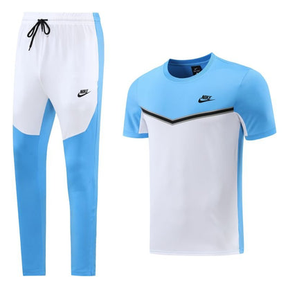 Kit Camisa e Calça Nike Cinza Azul e Branco - Futhold