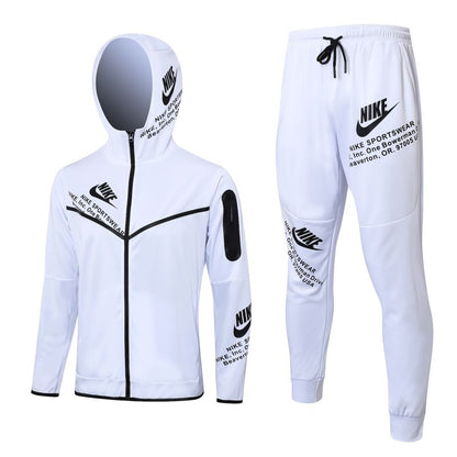 Conjunto SportWear Nike Tech Fleece Branco - Futhold