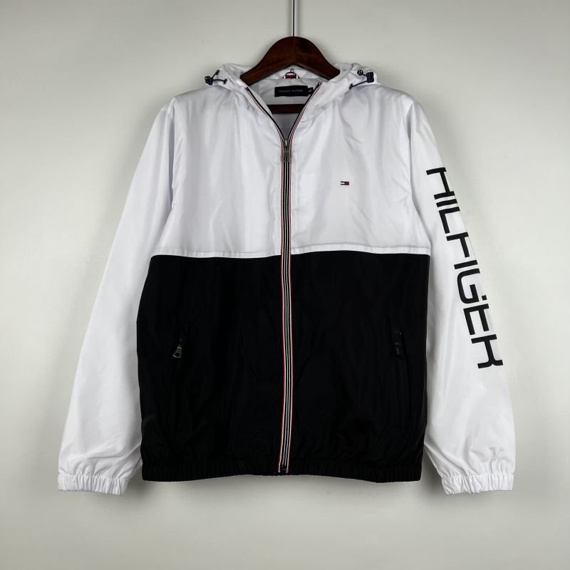 Corta Vento Tommy Hilfiger Branco e Preto - Futhold