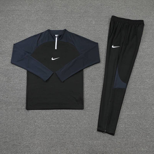 Conjunto Treino Nike Preto e Azul Escuro - Futhold