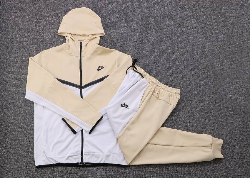 Conjunto Tech Fleece Creme e Branco - Futhold