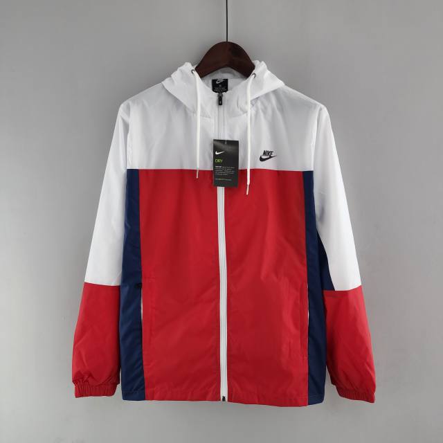 Corta Vento Swoosh Nike Branco x Vermelho - Futhold