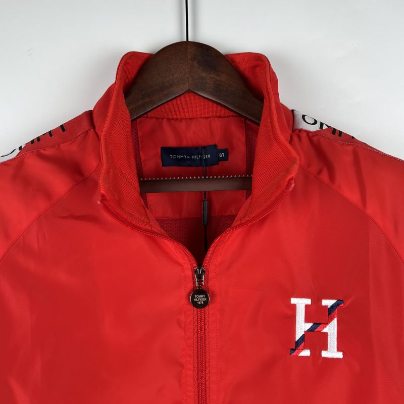 Corta vento hot sale tommy hilfiger vermelho