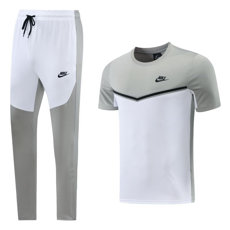 Kit Camisa e Short Nike Repeat Preto e Cinza – Futhold