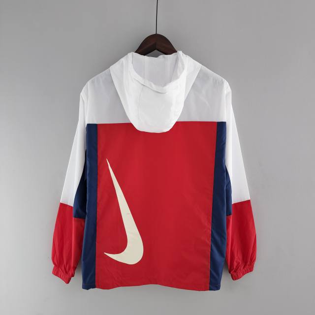 Corta Vento Swoosh Nike Branco x Vermelho - Futhold